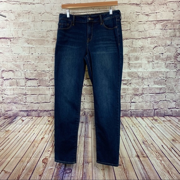 Old Navy Mid Rise Slim Straight Denim Jeans - Picture 1 of 10